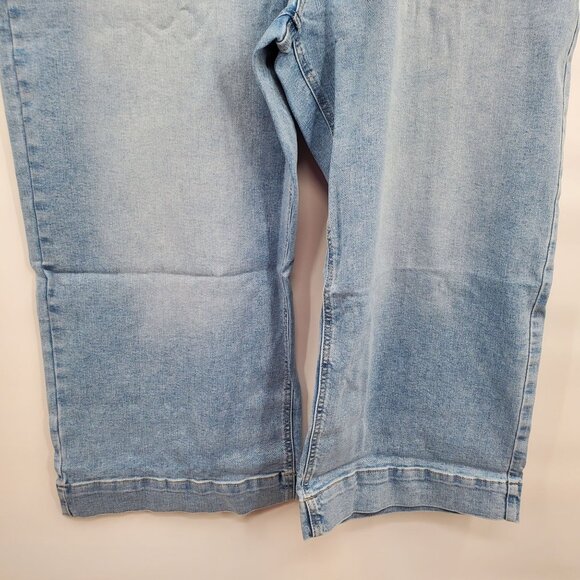 M Jeans By Maurices 25" Wide Leg Crop Women Size 20W Regular High Rise Stretch - Picture 3 of 14